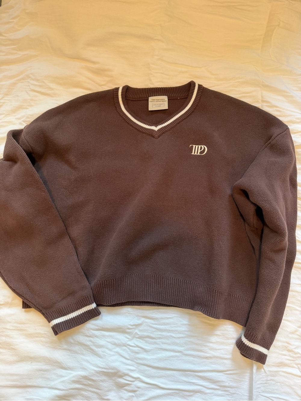 Taylor Swift TTPD V Neck Sweater